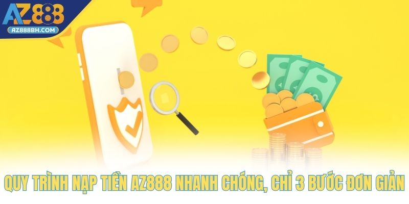 Quy trình nạp tiền AZ888 nhanh chóng, chỉ 3 bước đơn giản