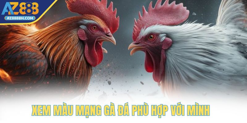 Xem ngay màu mạng gà đá phù hợp với mình để thắng lớn